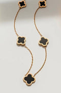18K Gold Four-Leaf Clover Necklace | STYLIZE FASHION