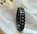 Black Chain Bracelet Bangle | STYLIZE FASHION