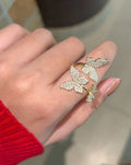 Diamond Butterfly Ring | STYLIZE FASHION