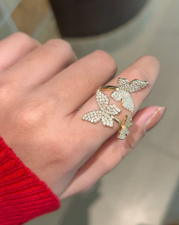 Diamond Butterfly Ring | STYLIZE FASHION
