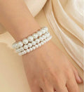 Elegant White Pearl Bracelet | STYLIZE FASHION