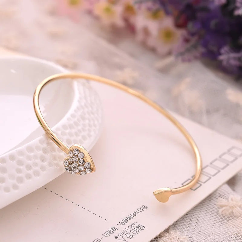 Pearl Heart Bangle | STYLIZE FASHION