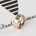 Rose Gold Double Band Ring | STYLIZE FASHION