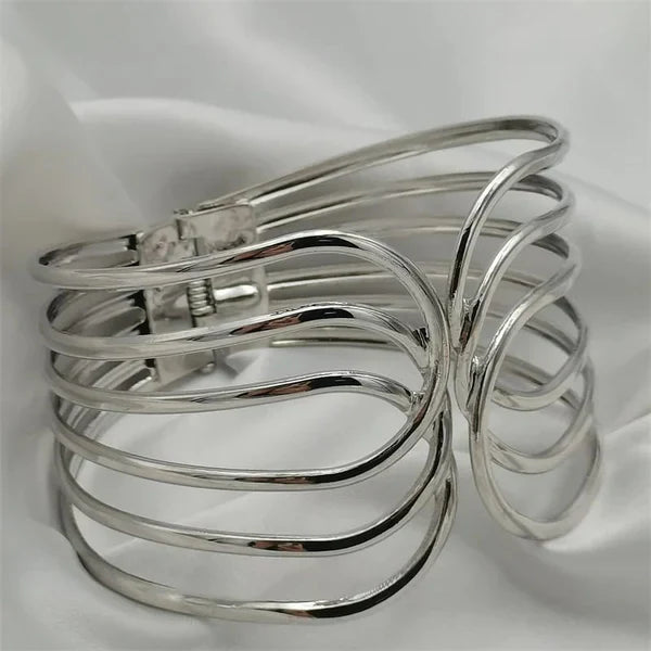 Silver Butterfly Bangle Bracelet | STYLIZE FASHION