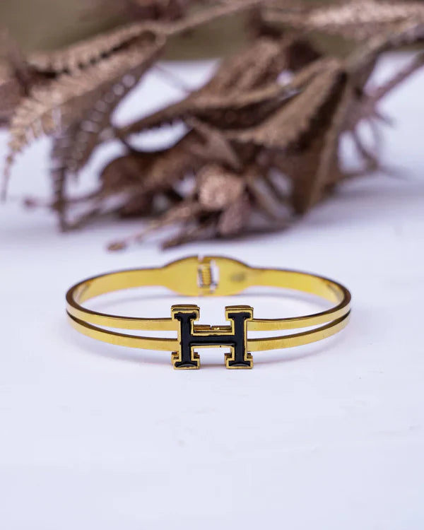 Stainless Steel H Cuff Bracelet | STYLIZE FASHION